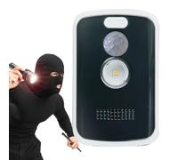Detector de movimiento con alarma de 125 dB, alarma portátil para camping con mando a distancia, detector de movimiento para exteriores con luz y SOS, protección antirrobo sencilla para camping, hogar