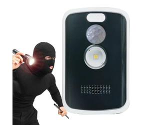 Detector de movimiento con alarma de 125 dB, alarma portátil para camping con mando a distancia, detector de movimiento para exteriores con luz y SOS, protección antirrobo sencilla para camping, hogar