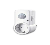 Detector de Movimiento con Base, 120º, 230V; Ideal para Seguridad en Exteriores, activación automática de Luces.