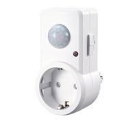 Detector de Movimiento con Base, 120º de ángulo de detección, 230V, Ideal para Seguridad y automatización de iluminación.
