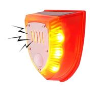 Detector de movimiento de alarma solar con sonido, dispositivo de accionamiento de animales de jardín, dispositivo de accionamiento solar con sensor de movimiento, luz estroboscópica para exteriores