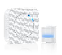 Detector de Movimiento de Alarma, Timbre inalámbrico, Sistema de Alarma de Seguridad para el hogar, Alcance de 150 m, 58 Tonos de Timbre, 5 Niveles de Volumen, Pantalla LED,