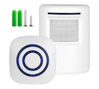 Detector de movimiento de puerta: inalámbrico con 38 tonos de timbre, alarma inalámbrica, sensor de movimiento PIR, timbre para tienda