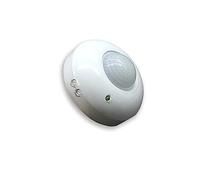Detector de movimiento de superficie blanco, sensor de movimiento, instalación fácil, ideal para seguridad y automatización del hogar.
