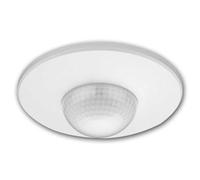 Detector de Movimiento de Techo OR-CR-295/W con PIR de 360° y Montaje en Superficie - Alcance de 20 m, 2000 W, Compatible con LED, Lux y Tiempo Ajustables, 230 V, Blanco, IP20