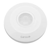 Garza Power - Detector de Movimiento Infrarrojos SLIM de Techo, Sistema de Superficie, ángulo de Detección 360º, color Blanco