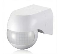 Detector de Movimiento Exterior e Interior IP44 - Sensor de Presencia Pared 180º y 12m - Interruptor Apto para LED con Ajuste Crepuscular y Temporizador (10s-15min) - Ideal Garaje, Jardín, Escaleras