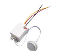 Detector de Movimiento Infrarrojo, Sensor de Movimiento PIR, Mini 220V Ángulo 360° Alcance 8m IP20, Interruptor Techo Interior Activación Automática para Luz LED Baño Pasillo Instalación Empotrada