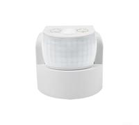 Detector de movimiento inteligente para exteriores, 220 240 V CA IP65 nominal para uso en todo tipo de clima (blanco)