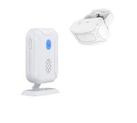 Detector de movimiento PIR inalámbrico con alarma de seguridad, tienda de tienda, oficina, hogar, puerta delantera, entrada, timbre de bienvenida, alerta de buzón, alarma de entrada de garaje, con luz