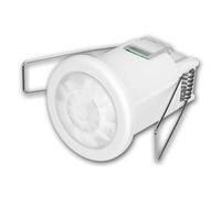 Detector de Movimiento PIR OR-CR-296/W empotrable de Techo de 360° - Alcance de 8 m, 3-2000 Lux, 10 s-15 min, LED de 800 W/400 W, IP20, Blanco