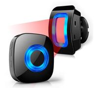 Detector de Movimiento por Infrarrojos con Detector de Alarma, Sistema de Alarma inalámbrico PHYSEN para Seguridad en el hogar, Rango de 120-150 M a 4-5 Mx110 °, 1 Detector de Movimiento y 1 Receptor