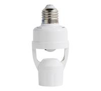 Detector de movimiento portalámparas para exteriores - E27 sensor de radar infrarrojo con zócalo atornillado | Adaptador inteligente para bombillas y lámparas, para casa, terraza, garaje, sótano