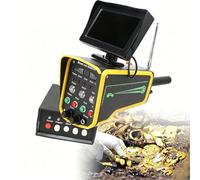 Detector De Oro Avanzado, Detector Metales Profesional, Detección A 16 M Profundidad Y Rango Búsqueda 99 Metros; Excelente Sensibilidad Y Estabilidad para Uso En Exteriores,Amarillo