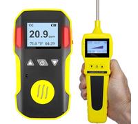 Detector de Oxígeno + Bomba | Certificado de Calibración de la UE y EE. UU. | Recarga USB | Alarmas Sonoras, Luminosas y por Vibración | 0-30% O2 |