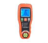 Detector de pared 7 en 1 con pantalla LCD, detector de metal y madera portátil para vigas, tubos y cable de CA, 3 modos con alarma de audio y nivel de burbuja, color naranja