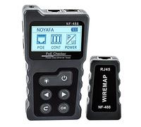 Detector de pared, Localizador de cables LCD Pantalla Cable Tracker Medida Longitud LAN Cable Cable Hablador Refresco de redes Herramienta de exploración Línea Línea Línea WirEmap Tester(NF-488)
