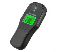 Detector de pared multifuncional para localizar tuberías y cables detrás de las paredes, funciona con pilas para un uso flexible (negro)