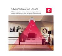 Detector de Presencia Humana Tuya con Soporte, Sensor PIR Inteligente para Cuerpo Humano, Sensor de Movimiento por de Microondas, Versión Zigbee