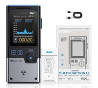 Detector de radiación GC03 fácil de usar con registro de alarma y varios parámetros de medición (negro)