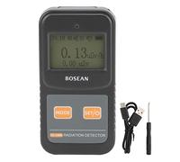 Detector de Radiación Nuclear, Contador Digital Geiger FS 1000, Negro, Compensación de Energía y Múltiples Funciones - Alarma Dual, Pantalla Multifunción, Uso Profesional y