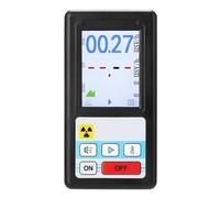 Detector De Radiación Nuclear, Pantalla A Color, Contador Geiger, Dosímetro Personal, Detectores Mármol, Probador Rayos X Beta Gamma Sensibilidad en todo momento con total confianza(BR-6 Black)