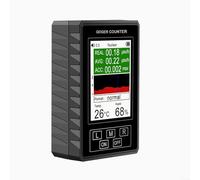 Detector de radiación nuclear para contador Geiger para pruebas de rayos X beta gamma con alarma en tiempo real y pantalla de visualización TFT, negro