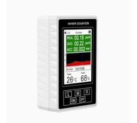 Detector de radiación nuclear para contador Geiger para pruebas de rayos X beta gamma con alarma en tiempo real y pantalla de visualización TFT, negro (blanco)