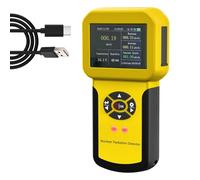 Detector de radiación nuclear recargable con pantalla LCD de 2.5 pulgadas, contador Geiger para rayos X gamma beta, alarma de dosis acumulativa, alimentación tipo C, batería de 1100 mAh, amarillo