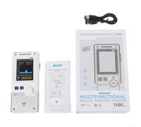 Detector de radiación portátil GC-03 con 1500mAh para batería para medir rayos gamma campos eléctricos y magnéticos (blanco)