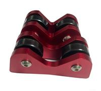 Detector de rectitud de taco de billar, 2 unids aleación de aluminio billar billar rodillo de billar probador de concentricidad con bolsa de almacenamiento, 67 x 26 mm, 165 g (rojo)