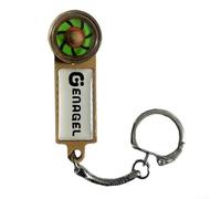 Detector de rotación del motor de CA para válvulas solenoides y bombas de circulación - Carcasa ABS, disco de prueba magnético, herramienta de diagnóstico compacta lista para llavero (marrón)