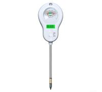 Detector de suelo 6 en 1 con sonda reemplazable para prueba de pH de humedad en agricultura jardinería e investigación de cuidado de plantas (1 sonda)