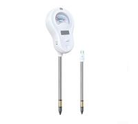 Detector de suelo 6 en 1 con sonda reemplazable para prueba de pH de humedad en agricultura jardinería e investigación de cuidado de plantas (2 sondas)