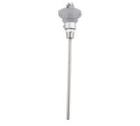 Detector de temperatura de resistencia PT100, sonda del Sensor de temperatura, cabezal de Terminal de termopar de rosca NPT de 1/2" (Tube de protection 200mm)