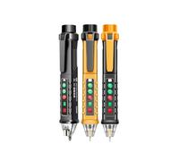 Detector de voltaje CA VD902, probador infrarrojo transmisión voz, 12-1000 V, herramienta electricista con cero cables Firewire(VD902 Yellow Black)