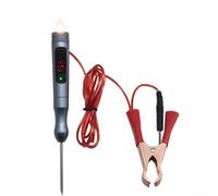 Detector de voltaje digital para coche, 3-48 V, carcasa de aluminio con sonda de acero inoxidable para diagnóstico de fallas en batería, fusibles y sensores