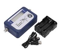 Detector del medidor de Intensidad de la señal de Antena de televisión terrestre de Tyenaza Aerial Digital con luz de Fondo, para Antenas satelitales remotas (100 * 35 * 65 mm)