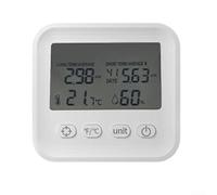 Detector digital de radón, monitor de calidad del aire, medidor de humedad de temperatura interior con pantalla de sensor de gas de alta sensibilidad