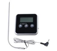 Detector Electrónico De Temperatura Digital LCD Con Sonda Inoxidable Para Asar Cocina Barbacoa Carne Termómetros Alimentos Termómetros Inalámbricos Carne