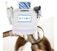 Detector MicroscóPico Del Cuero Cabelludo, DeteccióN De ComparacióN De 4 CuadríCulas, Con 7 Manijas Y Soporte, Pantalla Lcd De 9 Pulgadas