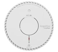 Detector óptico de humo Fire Angel, detector de incendios, etiqueta Q, botón de prueba/silencio, certificación NF, detección temprana de humo, blanco