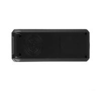 Detector portátil de radiación EMF, probador de campo electromagnético ABS resistente con pantalla LED 5 para uso doméstico e industrial, funciona con batería de 9 V, negro (negro)