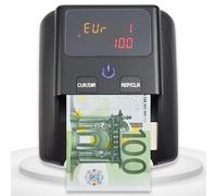 Detector y Contador de Billetes Falsos 2 en 1 - Modelo Actualizado 2025 - Compacto,Libiano y Automático - Detección UV/Microondas/Infrarrojo - Compatible con Euros, Dólares y Libras Esterlinas