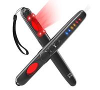 Detectores de cámara oculta,detector de dispositivo oculto LED con visores de infrarrojos, buscador de cámara antiespía de bolsillo que localiza la cámara oculta, alarma antirrobo cargable de 80 dB