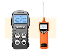 Detectores de gas, detector de gas multi medidor de gas O2 H2S CO LEL 4 en 1 oxígeno sulfuro de hidrógeno Monóxido de carbono Detector de fugas de gas combustible, altamente sensibles y mediciones
