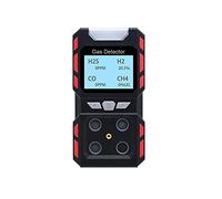 Detectores de gas, Industrial 4 en 1 Multi Gas Fuga Sensor CO H2S O2 CH4 EX Detector de Gas Combustible Monitores Seguridad Humana Voz Alarma rápida, lecturas altamente sensibles y precisas(Alarma de
