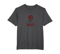 Detén y huele Las Rosas Inspiradoras Florales Camiseta, Hombre Tallas Grandes, Jaspeado Oscuro, 4X Alto