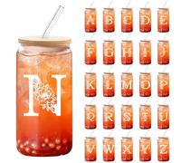 DETENE 550ML Vidrio con Forma de Lata de Tazas de Café Helado Es la Mejor Opción Para las Siglas Masculinas y Femeninas Regalos de Cumpleaños, Regalos de Vacaciones o Copas de Cena (N)