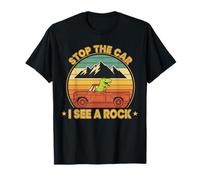 Detener el Coche Veo un coleccionista de Rocas Geología Geólogo Divertido Camiseta